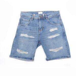 Denim Shorts with Pocket