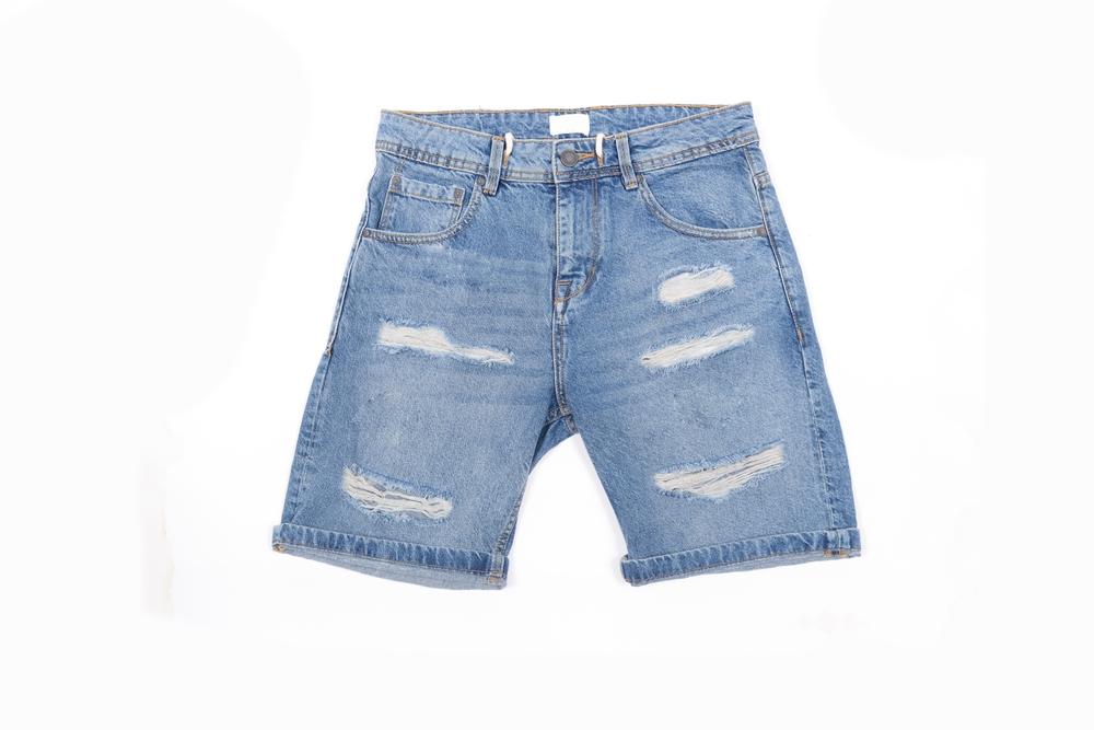 Denim Shorts with Pocket