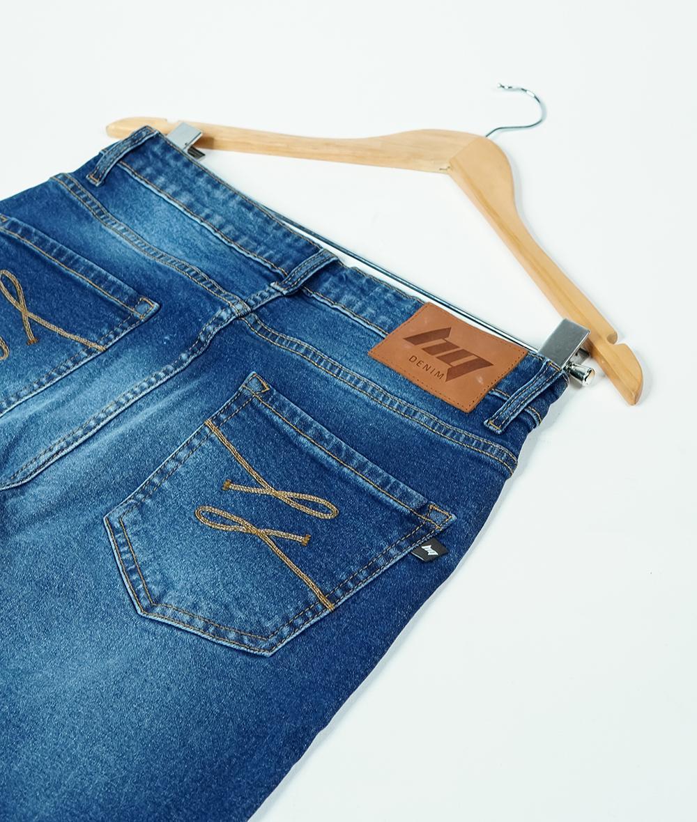 Men's Regular Fit Medium Blue Jean